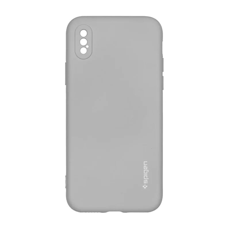 قاب سیلیکونی Spigen محافظ لنزدار Apple iPhone X / iPhone XS - طوسی - تصویر 2