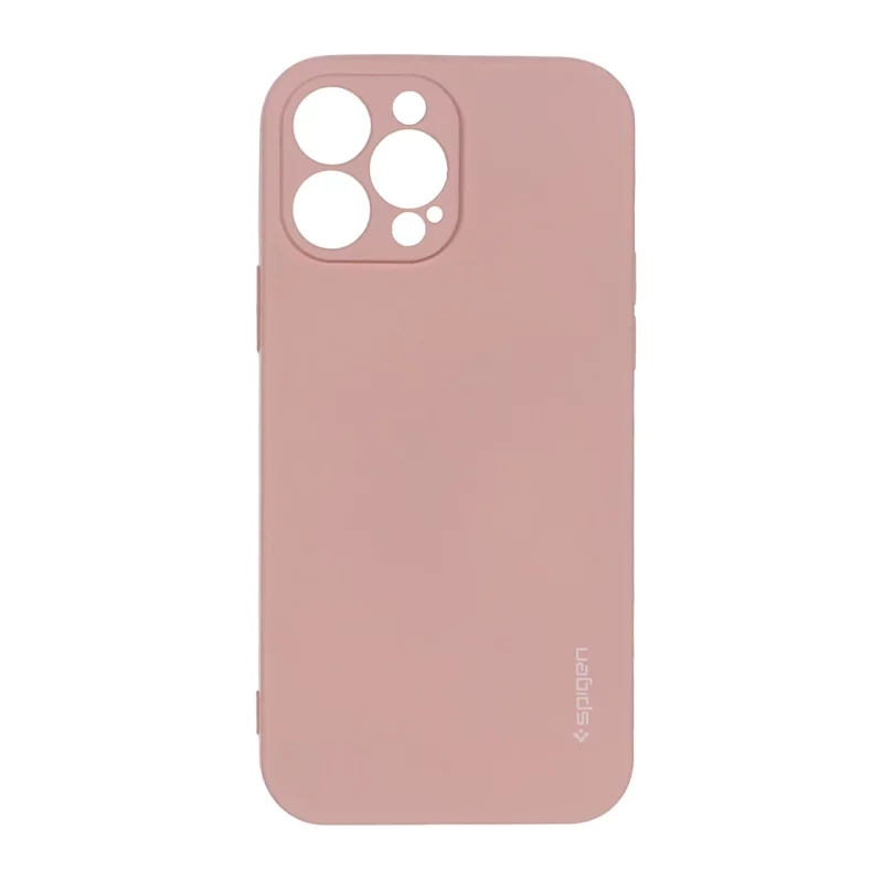 قاب سیلیکونی Spigen محافظ لنزدار Apple iPhone 13 Pro Max - صورتی چرک - تصویر 2