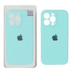 قاب سیلیکونی پاک کنی اورجینال Master Quality مدل Apple iPhone 13 Pro - سبزآبی (پک دار)