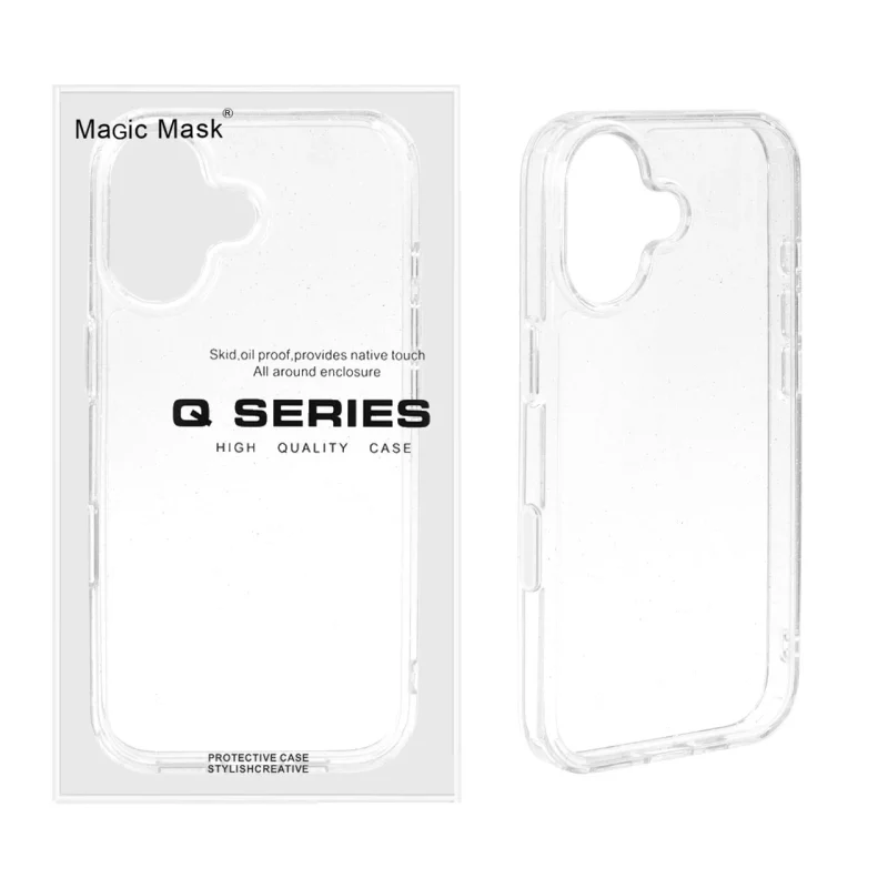 قاب اورجینال پشت سخت شفاف اکلیلی Apple iPhone 17 (پک دار) - تصویر 2