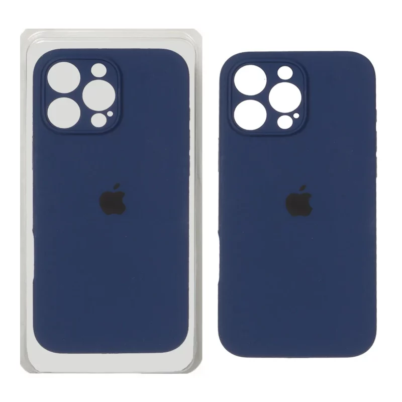 قاب سیلیکونی پاک کنی محافظ لنزدار اورجینال Apple iPhone 16 Pro Max - سرمه ای (پک دار) - NTC - تصویر 2