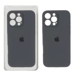 قاب سیلیکونی پاک کنی محافظ لنزدار اورجینال Apple iPhone 16 Pro Max - خاکستری (پک دار) - NTC