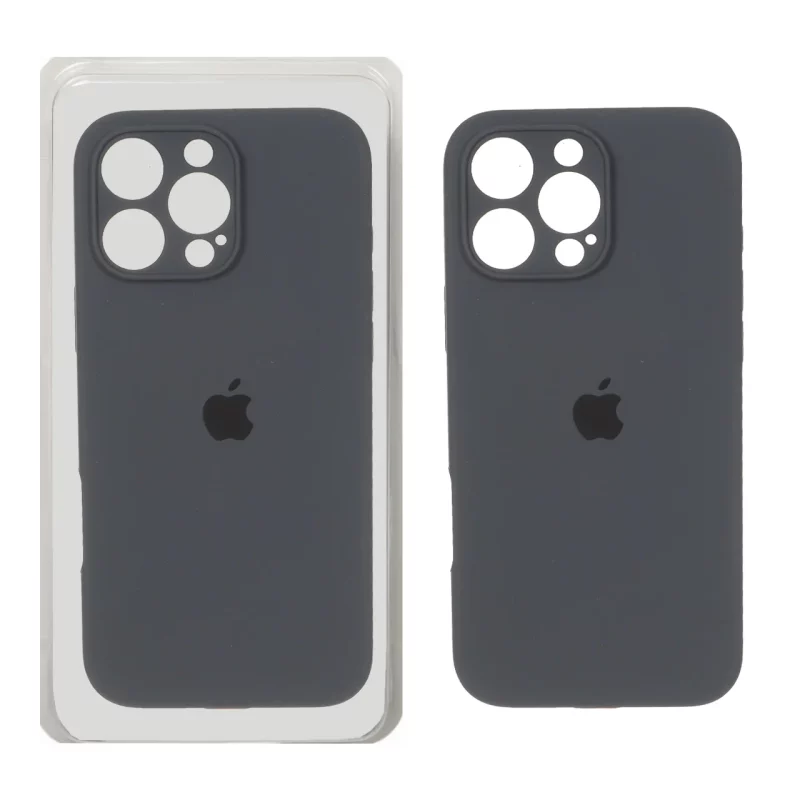 قاب سیلیکونی پاک کنی محافظ لنزدار اورجینال Apple iPhone 16 Pro Max - خاکستری (پک دار) - NTC - تصویر 2