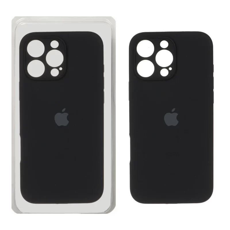 قاب سیلیکونی پاک کنی محافظ لنزدار اورجینال Apple iPhone 16 Pro Max - مشکی (پک دار) - NTC - تصویر 2