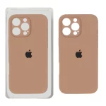 قاب سیلیکونی پاک کنی محافظ لنزدار اورجینال Apple iPhone 16 Pro Max - صحرایی (پک دار) - NTC
