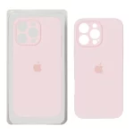 قاب سیلیکونی پاک کنی محافظ لنزدار اورجینال Apple iPhone 16 Pro Max - صورتی روشن (پک دار) - NTC