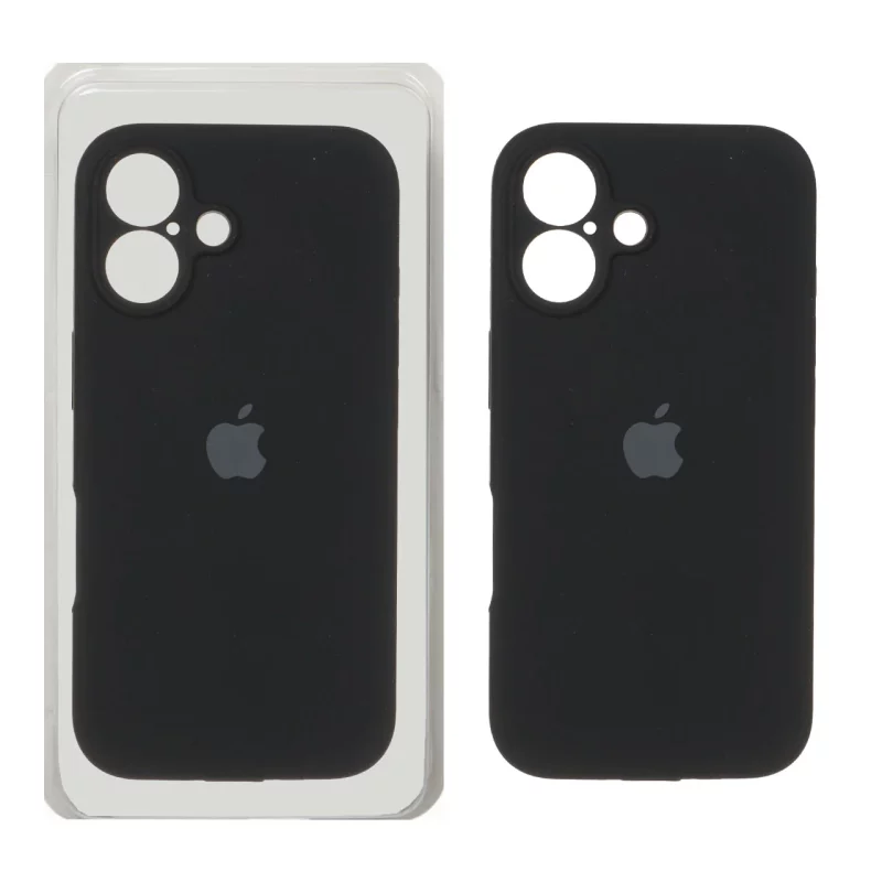 قاب سیلیکونی پاک کنی محافظ لنزدار اورجینال Apple iPhone 16 - مشکی (پک دار) - NTC - تصویر 2