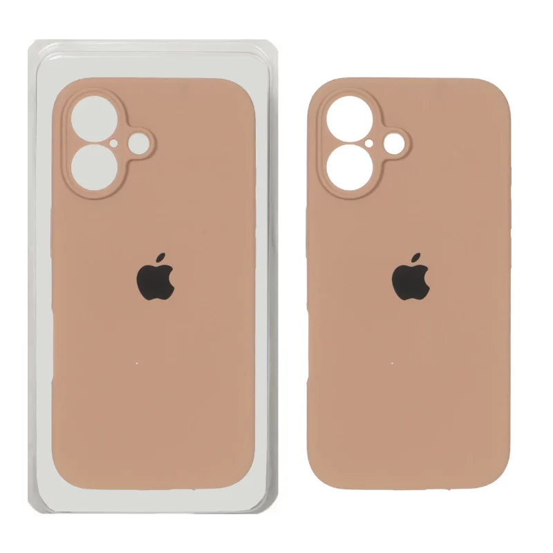 قاب سیلیکونی پاک کنی محافظ لنزدار اورجینال Apple iPhone 16 - صحرایی (پک دار) - NTC - تصویر 2