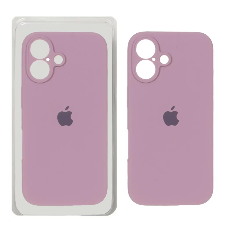 قاب سیلیکونی پاک کنی محافظ لنزدار اورجینال Apple iPhone 16 - بنفش کدر (پک دار) - NTC - تصویر 2