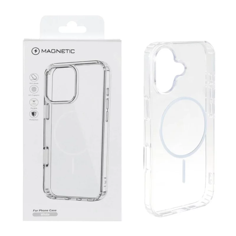 قاب اورجینال Magnetic دور ژله ای MagSafe مدل Apple iPhone 17 - سفید (پک دار) - تصویر 2