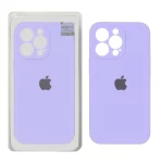 قاب سیلیکونی پاک کنی اورجینال Master Quality مدل Apple iPhone 13 Pro - بنفش روشن (پک دار)