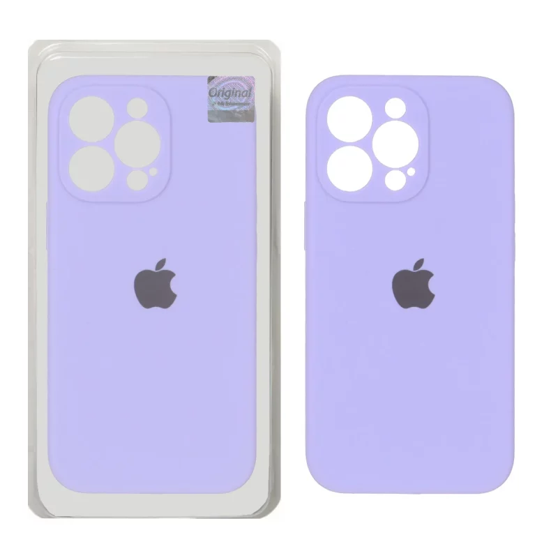 قاب سیلیکونی پاک کنی اورجینال Master Quality مدل Apple iPhone 13 Pro - بنفش روشن (پک دار) - تصویر 2