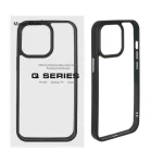 قاب اورجینال Q Series شفاف Ice مدل Apple iPhone 13 Pro - مشکی (پک دار)