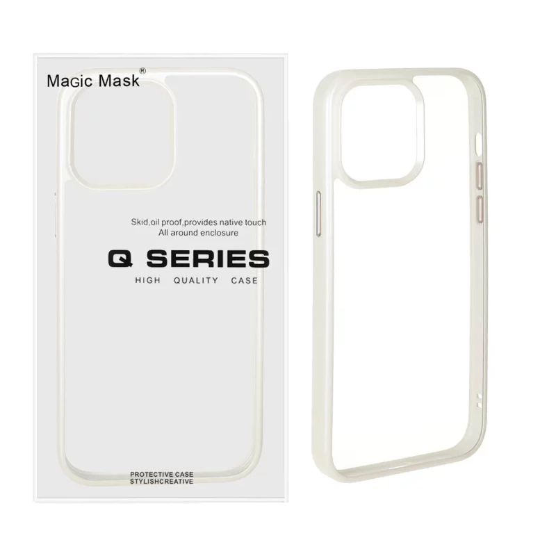 قاب اورجینال Q Series شفاف Ice مدل Apple iPhone 14 Pro Max - سفید (پک دار) - تصویر 2
