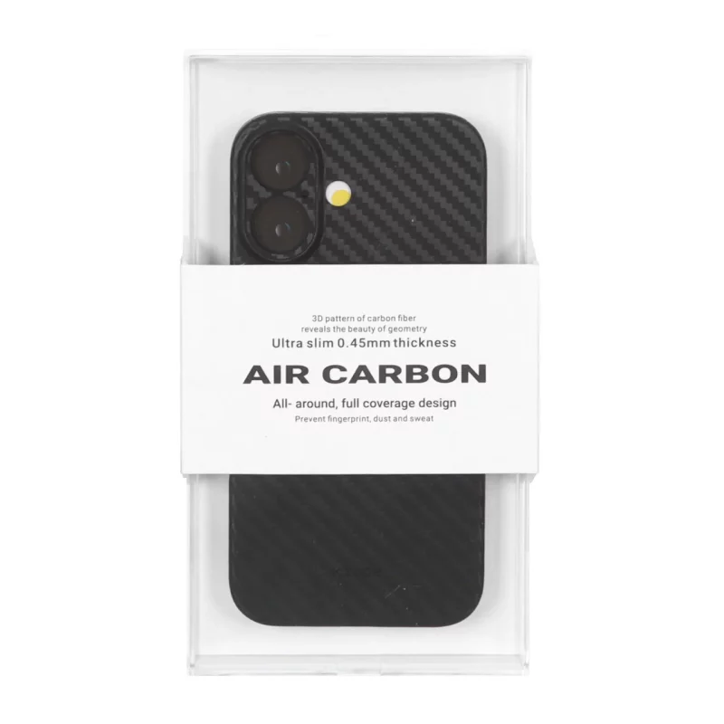 قاب محافظ لنزدار Original KDoo Air Carbon مدل Apple iPhone 16 - مشکی ( پک دار) - NTC - تصویر 2