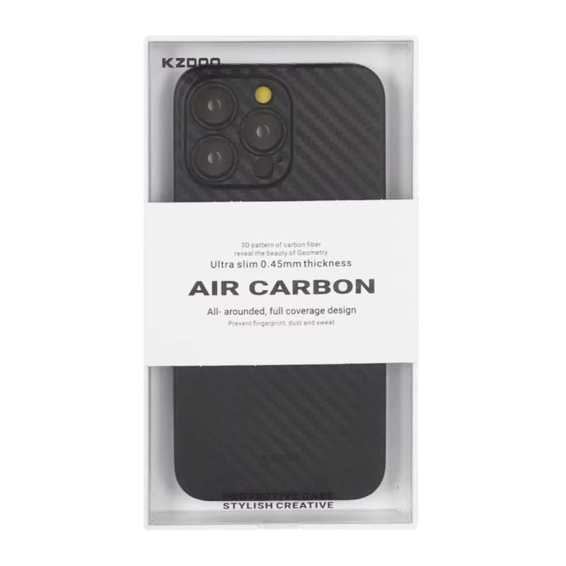 قاب محافظ لنزدار Original KDoo Air Carbon مدل Apple iPhone 15 Pro Max - مشکی ( پک دار) - NTC - تصویر 2