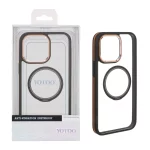 قاب اورجینال Yotoo شفاف MagSafe لنز فلزی Apple iPhone 15 Pro Max - مشکی (پک دار) - NTC