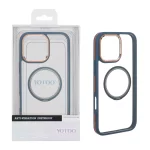 قاب اورجینال Yotoo شفاف MagSafe لنز فلزی Apple iPhone 16 Pro Max - سرمه ای (پک دار) - NTC
