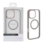 قاب اورجینال Yotoo شفاف MagSafe لنز فلزی Apple iPhone 16 Pro Max - خاکستری (پک دار) - NTC