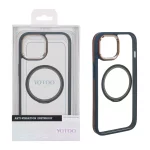 قاب اورجینال Yotoo شفاف MagSafe لنز فلزی Apple iPhone 15 / iPhone 14 / iPhone 13 - سرمه ای (پک دار) - NTC