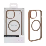 قاب اورجینال Yotoo شفاف MagSafe لنز فلزی Apple iPhone 15 / iPhone 14 / iPhone 13 - صحرایی (پک دار) - NTC