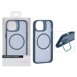قاب اورجینال Yotoo مات MagSafe استندشو Apple iPhone 13 / iPhone 14 - سرمه ای (پک دار) - NTC