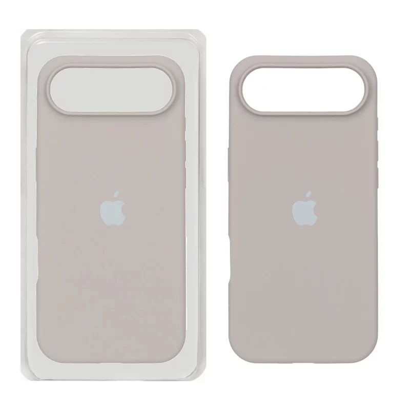 قاب سیلیکونی پاک کنی اورجینال Apple iPhone 17 Air - خاکی (پک اصلی) - تصویر 2
