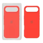 قاب سیلیکونی پاک کنی اورجینال Apple iPhone 17 Air - قرمز (پک اصلی)