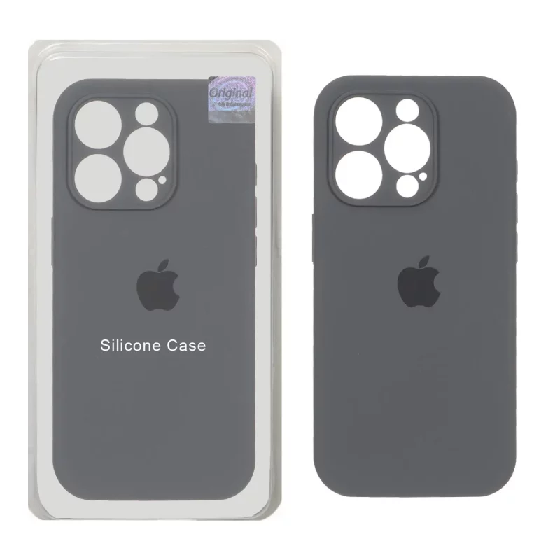 قاب سیلیکونی پاک کنی اورجینال Master Quality مدل Apple iPhone 15 Pro Max - خاکستری (پک دار) - تصویر 2