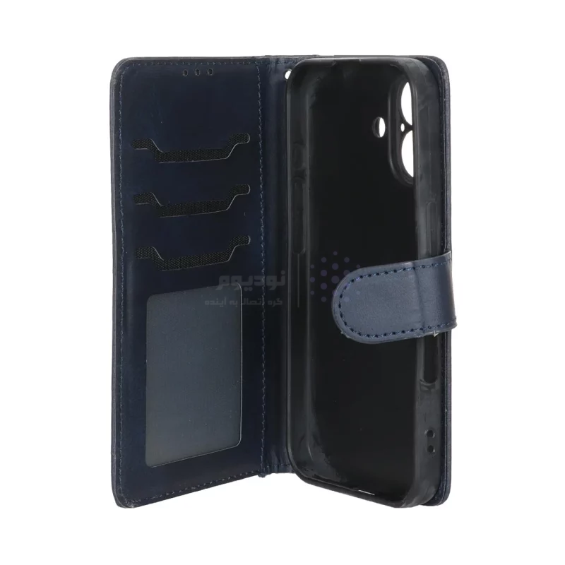 کیف موبایل مگنتی Apple iPhone 16 - سرمه ای - تصویر 3