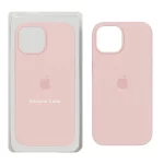قاب سیلیکونی پاک کنی اورجینال Apple iPhone 15 / iPhone 14 / iPhone 13 - صورتی چرک (پک اصلی)