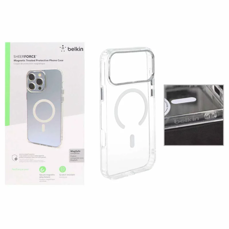قاب belkin شفاف Magsafe مدل Apple iPhone 17 Pro (پک دار) - تصویر 2
