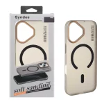 قاب اورجینال Syndee پشت مات MagSafe مدل Apple iPhone 17 - مشکی (پک دار )