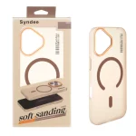 قاب اورجینال Syndee پشت مات MagSafe مدل Apple iPhone 17 - صحرایی (پک دار )