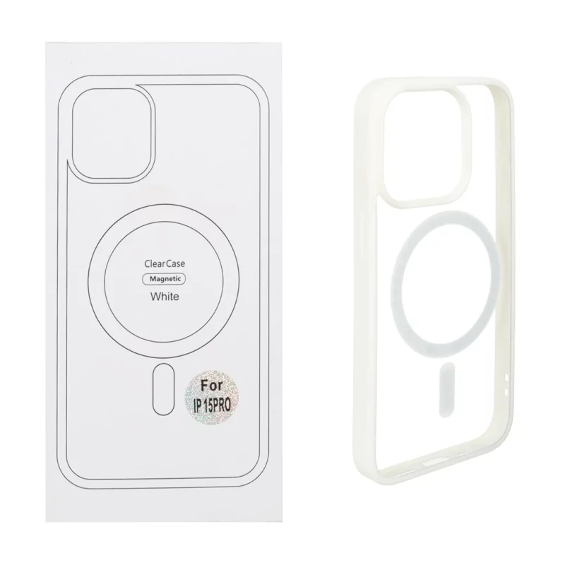قاب شفاف Apple iPhone 15 Pro با قابلیت شارژ MagSafe - سفید (پک دار) - تصویر 2