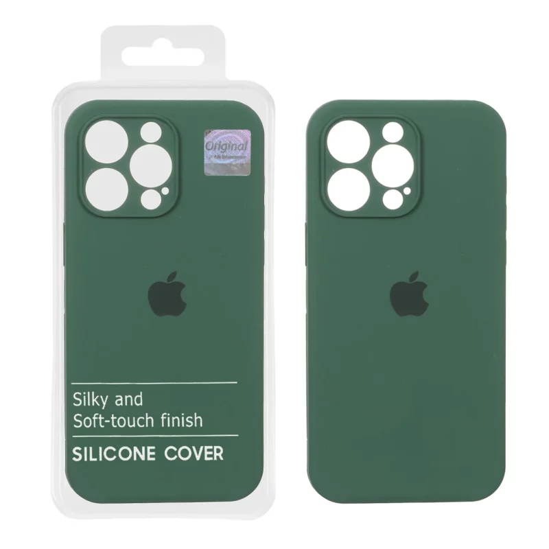 قاب سیلیکونی پاک کنی اورجینال Master Quality مدل Apple iPhone 15 Pro Max - سبز تیره (پک دار) - تصویر 2