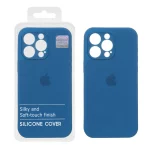 قاب سیلیکونی پاک کنی اورجینال Master Quality مدل Apple iPhone 15 Pro Max - آبی کاربنی (پک دار)