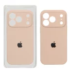 قاب سیلیکونی پاک کنی محافظ لنزدار اورجینال Apple iPhone 17 Pro - صحرایی (پک اصلی)