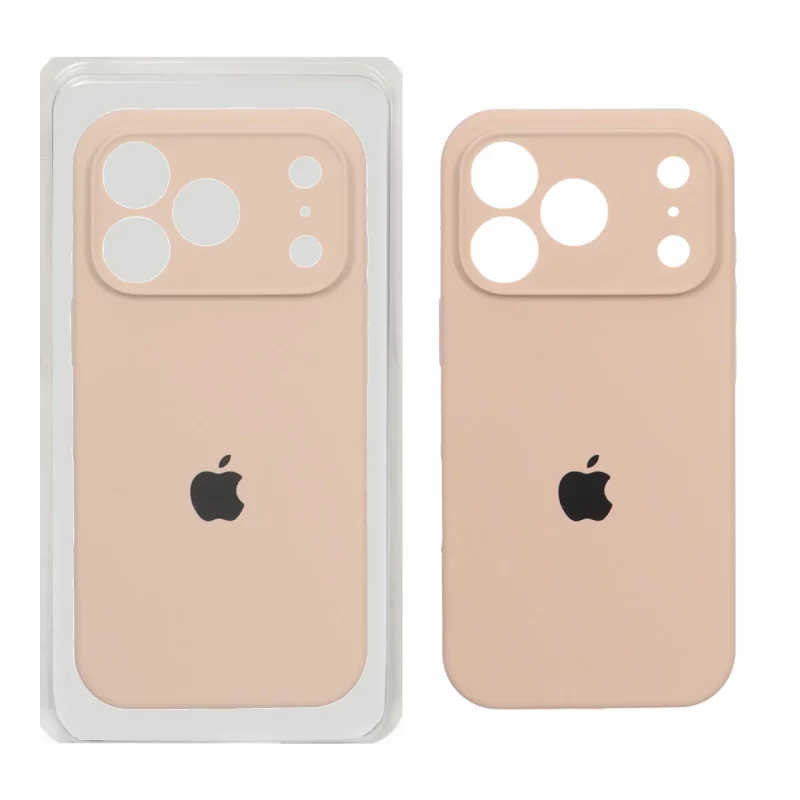 قاب سیلیکونی پاک کنی محافظ لنزدار اورجینال Apple iPhone 17 Pro - صحرایی (پک اصلی) - تصویر 2