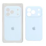 قاب سیلیکونی پاک کنی محافظ لنزدار اورجینال Apple iPhone 17 Pro - آبی آسمانی (پک اصلی)
