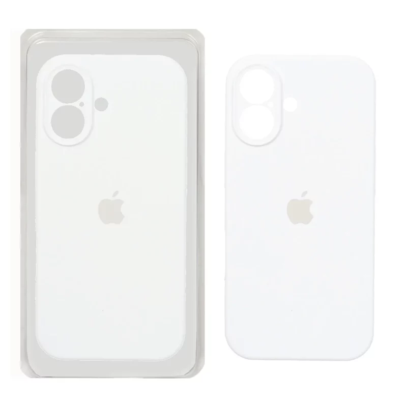 قاب سیلیکونی پاک کنی محافظ لنزدار اورجینال Apple iPhone 17 - سفید (پک اصلی) - تصویر 2