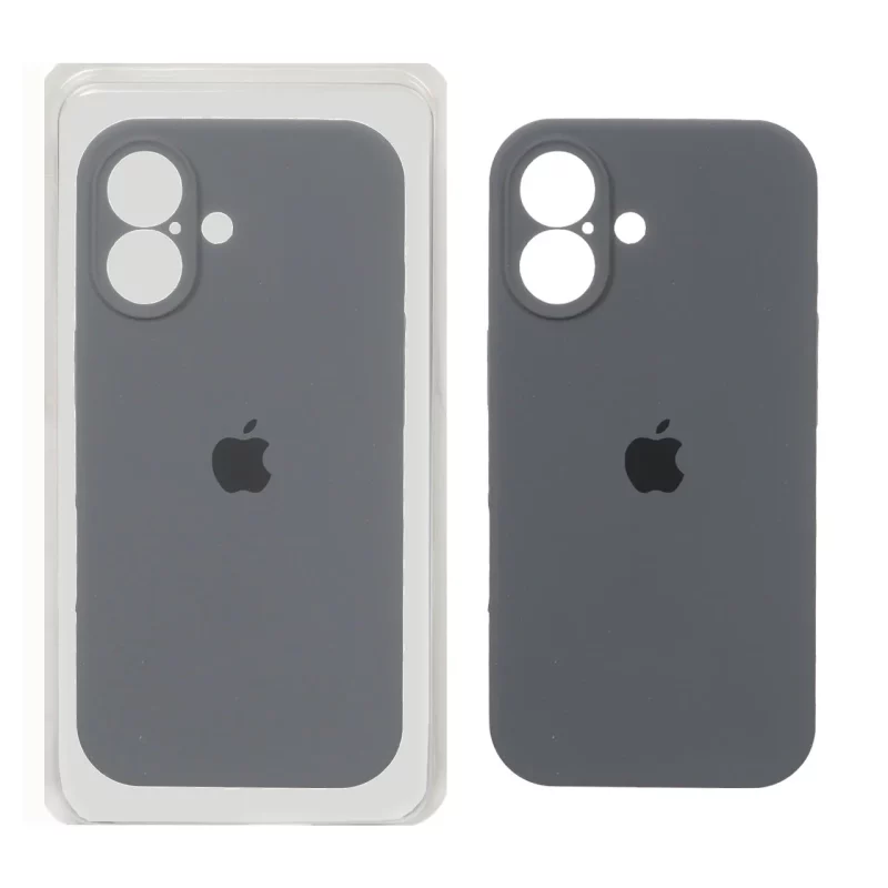 قاب سیلیکونی پاک کنی محافظ لنزدار اورجینال Apple iPhone 17 - ذغالی (پک اصلی) - تصویر 2