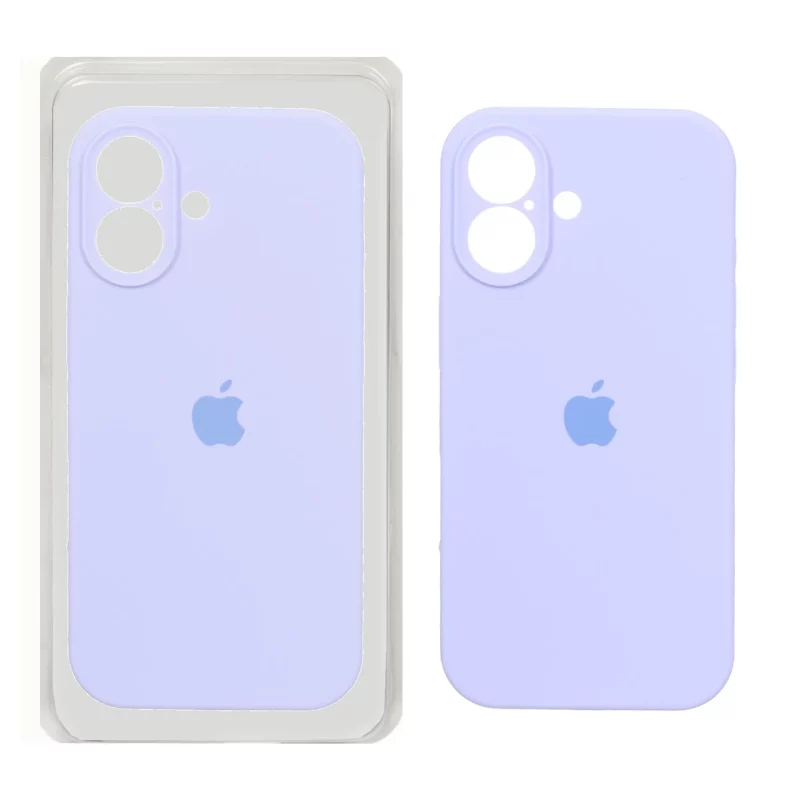 قاب سیلیکونی پاک کنی محافظ لنزدار اورجینال Apple iPhone 17 - بنفش روشن (پک اصلی) - تصویر 2