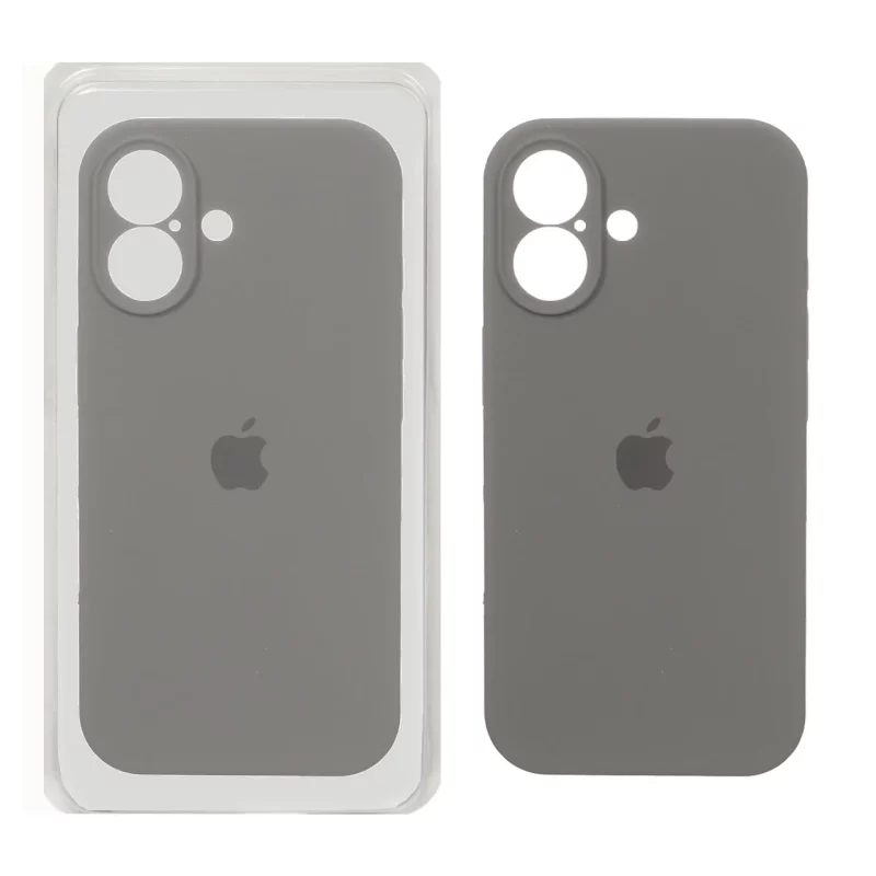 قاب سیلیکونی پاک کنی محافظ لنزدار اورجینال Apple iPhone 17 - خاکستری (پک اصلی) - تصویر 2