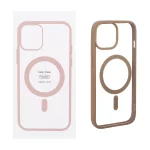 قاب شفاف Apple iPhone 15 / iPhone 14 / iPhone 13 با قابلیت شارژ MagSafe - صحرایی (پک دار)