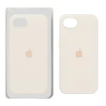 قاب سیلیکونی پاک کنی اورجینال Apple iPhone 16e - شیری (پک اصلی)