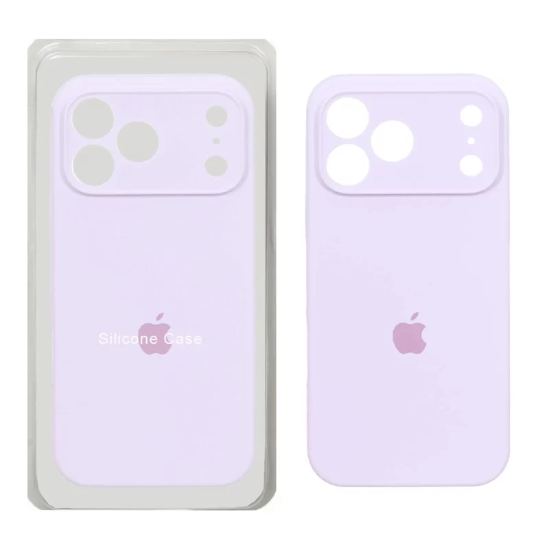 قاب سیلیکونی پاک کنی محافظ لنزدار اورجینال Apple iPhone 17 Pro Max - یاسی روشن (پک اصلی) - تصویر 2