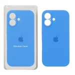 قاب سیلیکونی پاک کنی محافظ لنزدار اورجینال Apple iPhone 17 - آبی (پک اصلی)