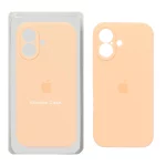 قاب سیلیکونی پاک کنی محافظ لنزدار اورجینال Apple iPhone 17 - گلبهی (پک اصلی)