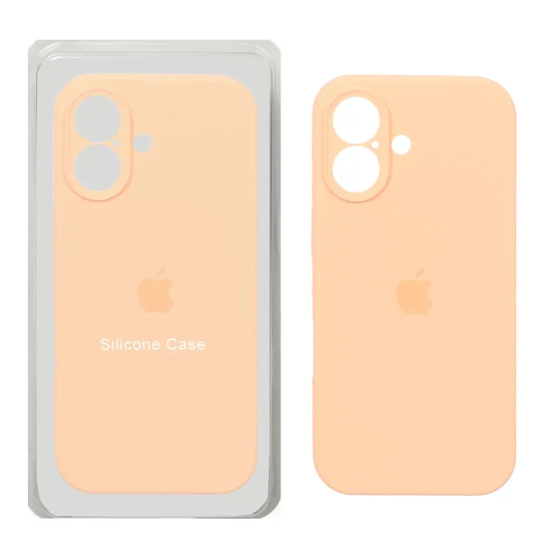 قاب سیلیکونی پاک کنی محافظ لنزدار اورجینال Apple iPhone 17 - گلبهی (پک اصلی) - تصویر 2